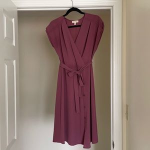 Mauve tea length dress